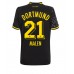 Cheap Borussia Dortmund Donyell Malen #21 Away Football Shirt Women 2022-23 Short Sleeve
